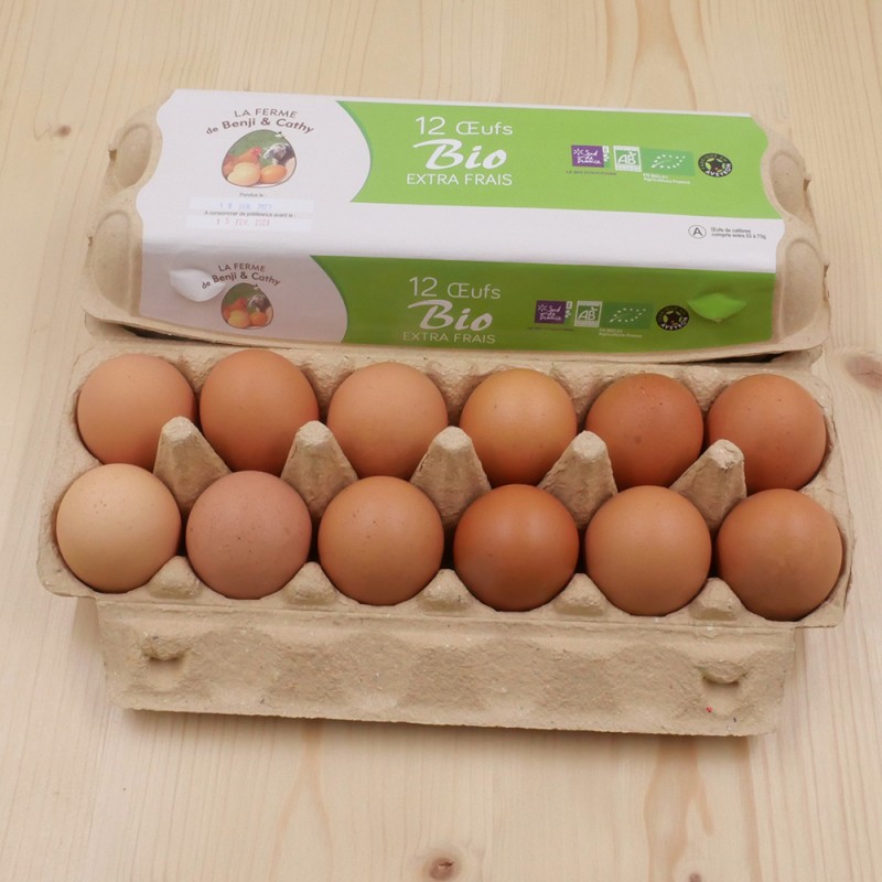 12 œufs bio
