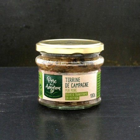 Terrine de campagne Porc de l’Aveyron 180g